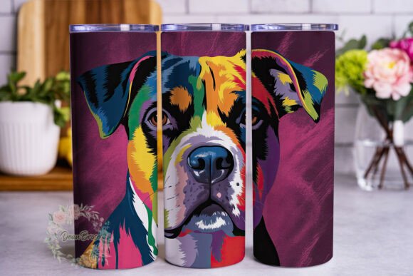 Abstract Dog Portrait 20oz Tumbler