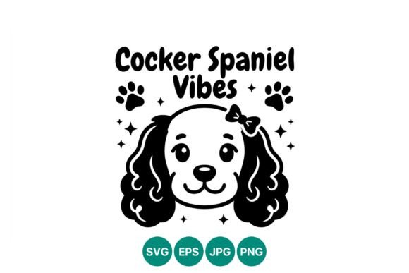 Cocker Spaniel Vibes Cute Dog Face