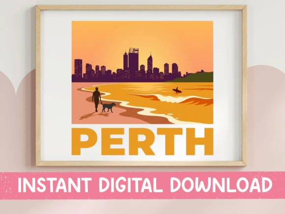 Perth Sunset Walk SVG
